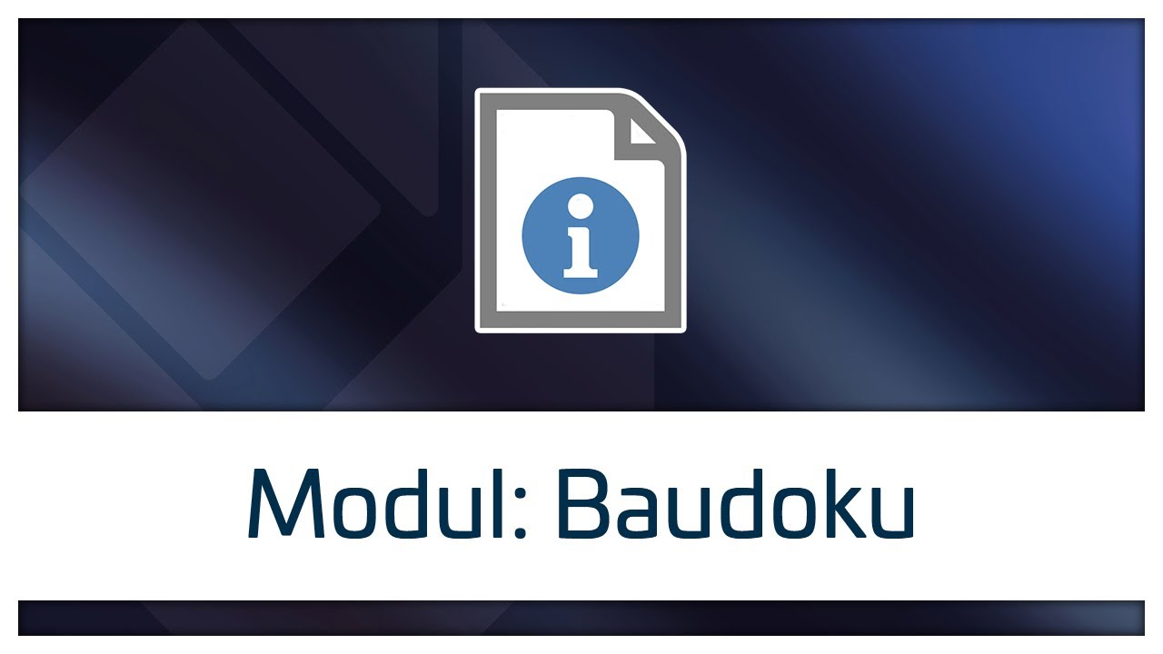 Modul: Baudoku | Meisterb&uuml;ro