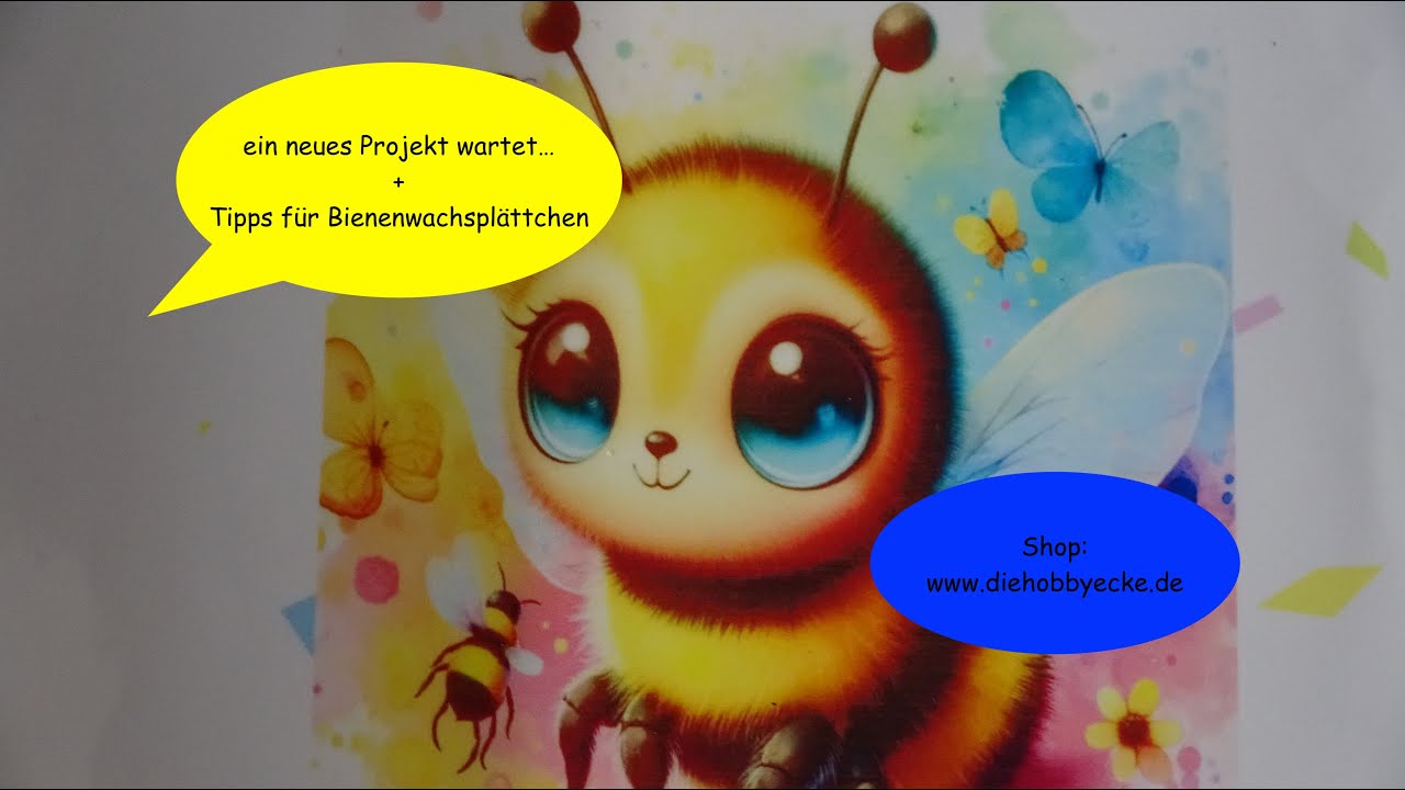 Diamond Painting/ich habe ein neues Projekt+Tipps Bienenwachsplättchen
