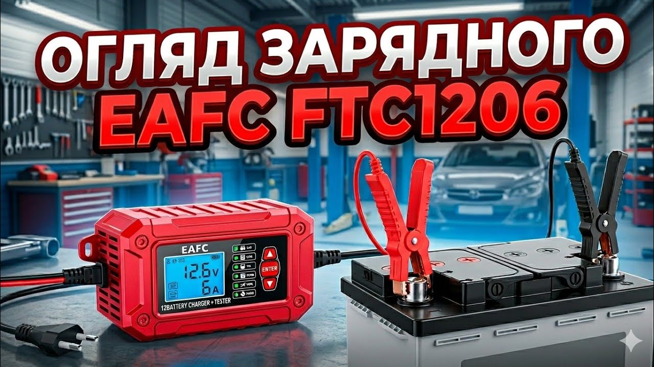 зарядне EAFC FTC1206 (+тестер)