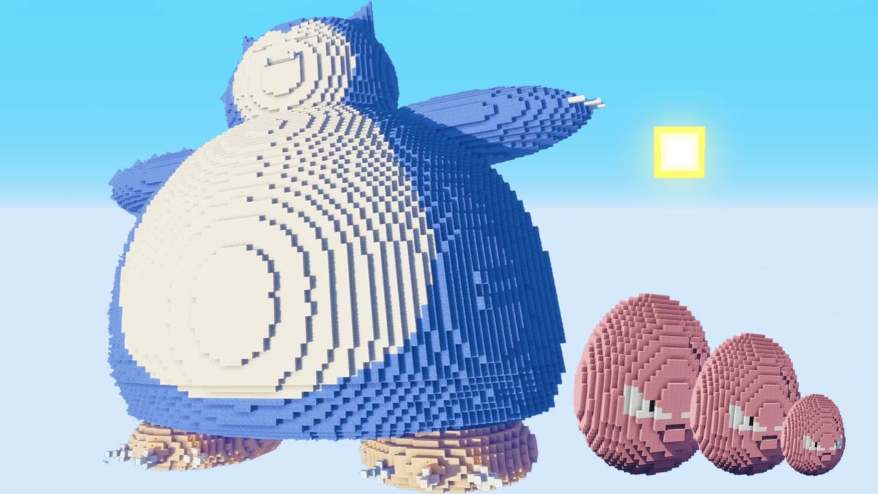 Minecraft vs Pokemon – SNORLAX | EGGSECUTE | VENUSAUR