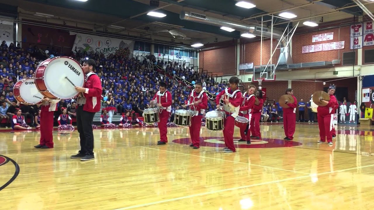 Valley High School Drumline Homecoming Performance