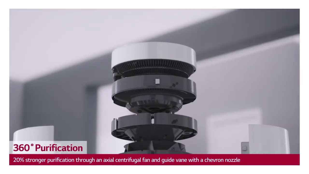 LG AirPurifier prezentare video - 360 Degree Purification