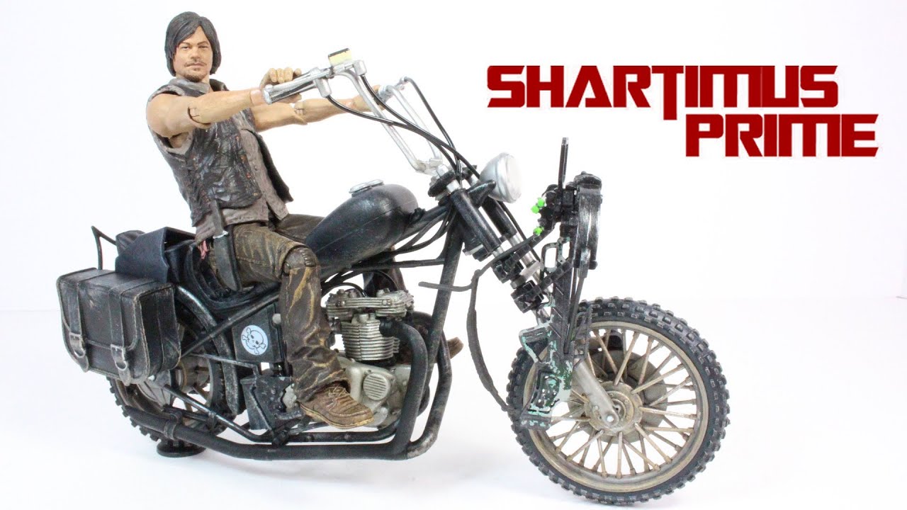 The Walking Dead Daryl Dixon with Chopper Deluxe Box Set AMC TV Series 5 Figure Review