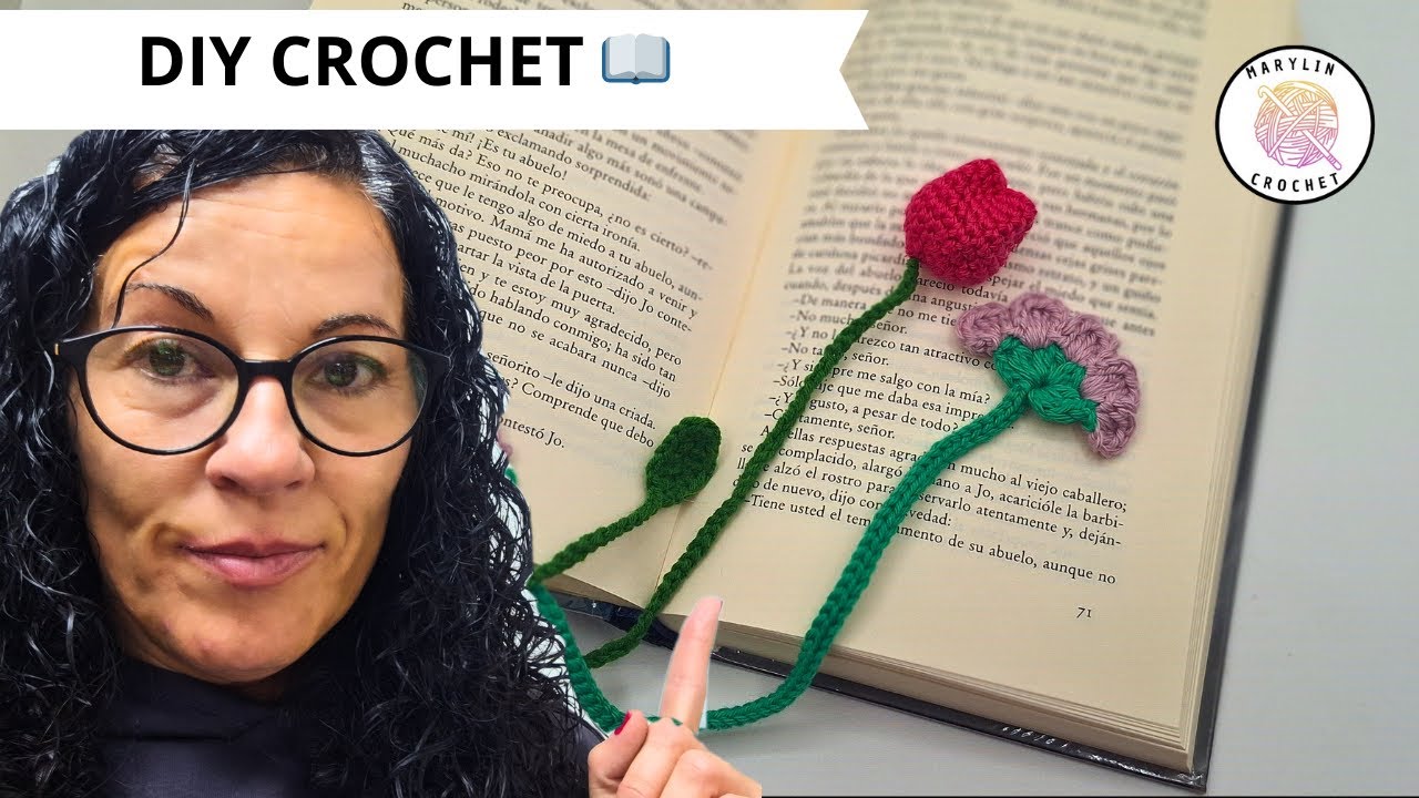 🌸 2 IDEAS de MARCAPAGINAS en CROCHET  para decorar tus libros || Manualidades fáciles