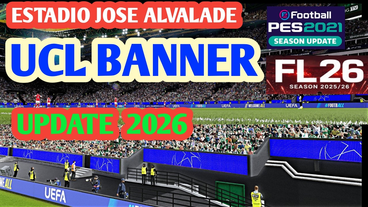 PES 2021 Estadio Jose Alvalade Update UCL Banner 2026