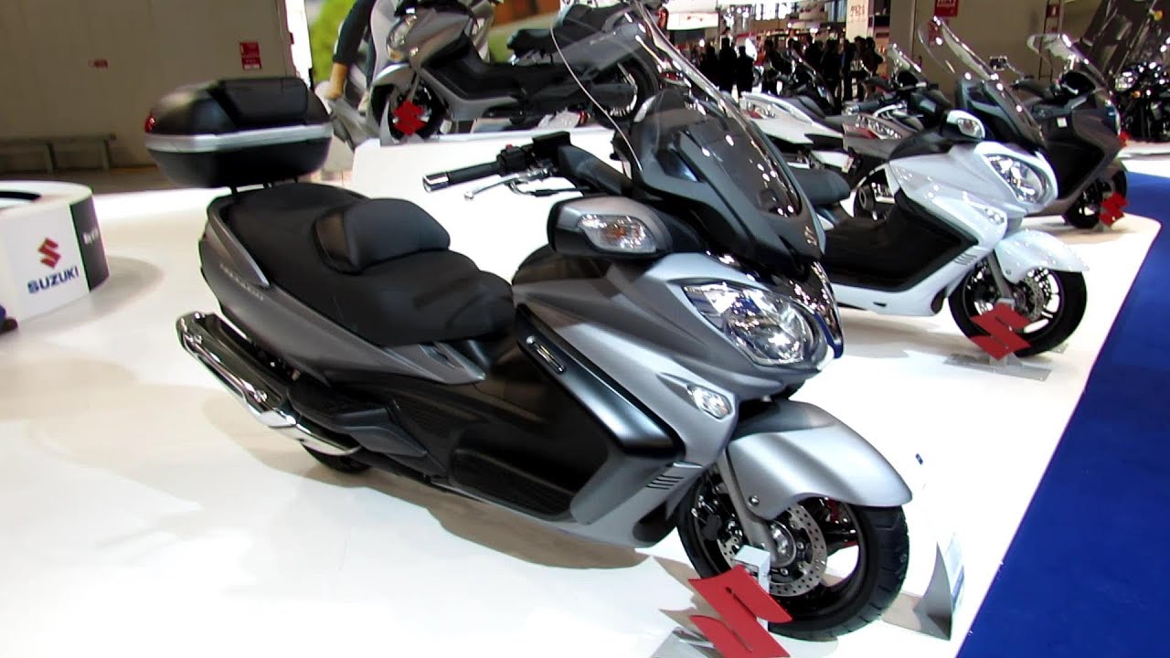 2014 Suzuki Burgman 650 Walkaround - 2013 EICMA Milan Motorcycle Exibition