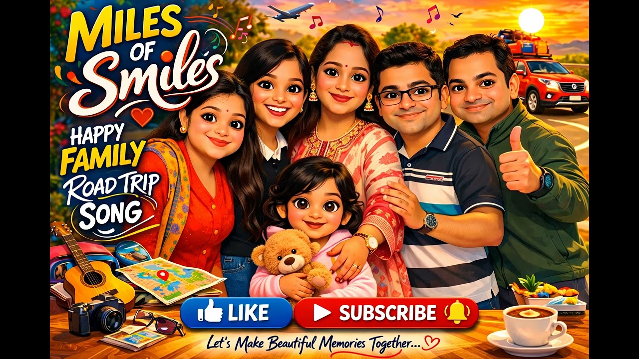 Miles of Smiles🚗❤️Happy Family Road Trip Song | Feel Good Afro Pop Dance Anthem |Summer Travel Music