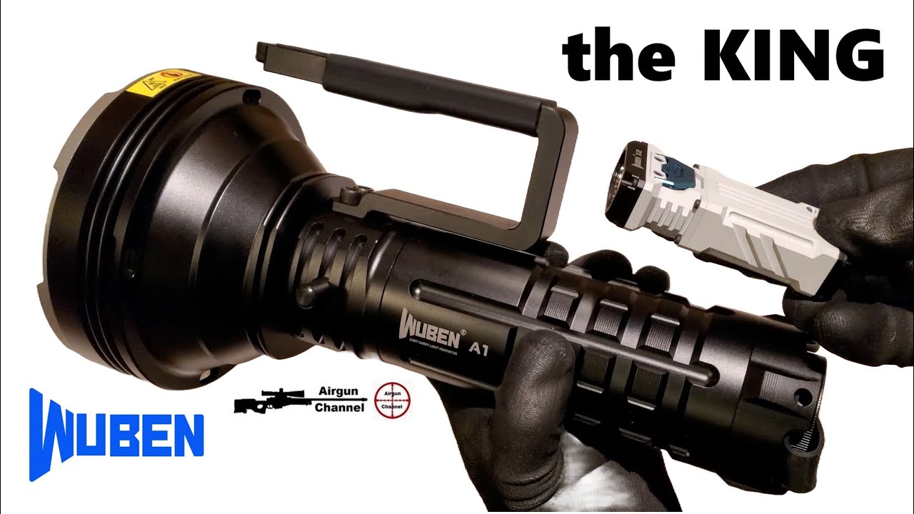 ($400 OFF SALE!) 20,000 Lumens Wuben A1 (Search & Rescue) Spotlight/Flashlight Review & Test