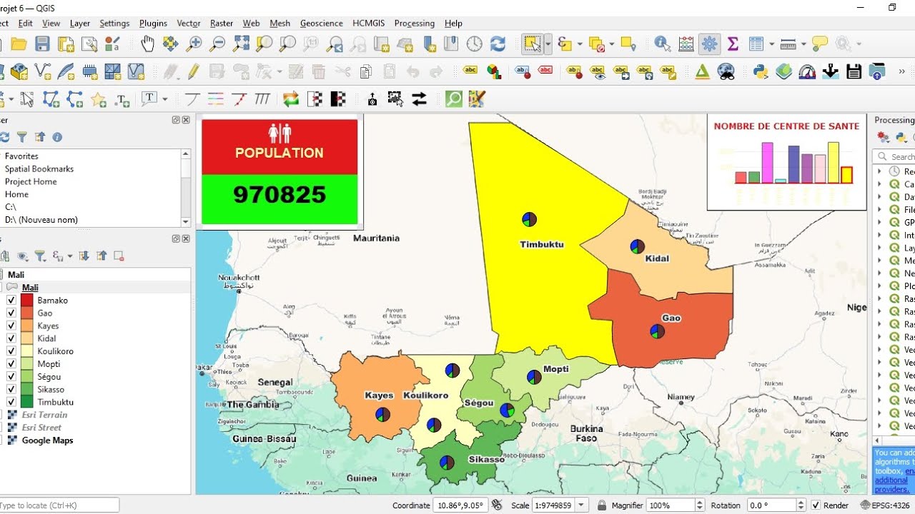 QGIS : Création des tableaux de bord des indicateurs (Dashboard)