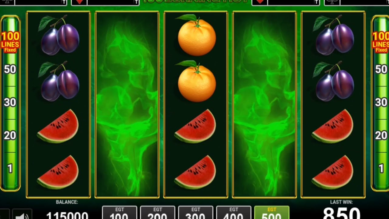 100 Burning Hot-Egt-Big Wins🍀🍀🍀