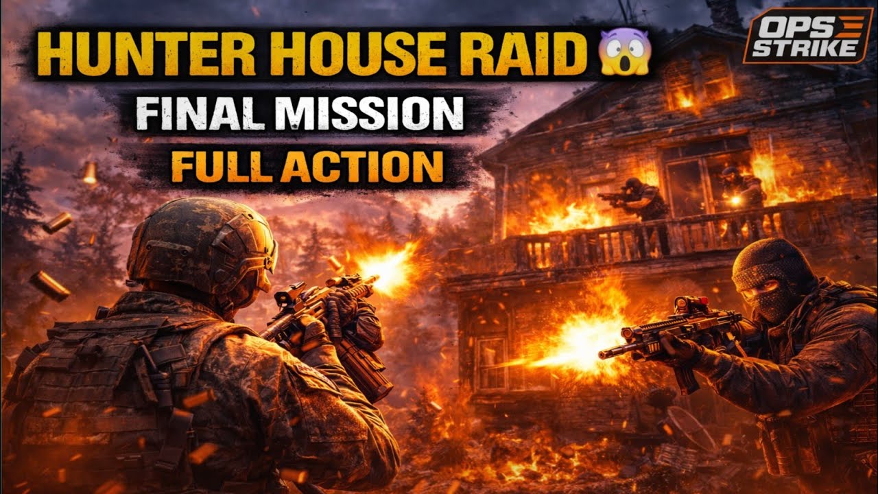 OPS STRIKE Story Mode: Hunter House Mission Full Gameplay 🔥|| ItsGgStudio 
