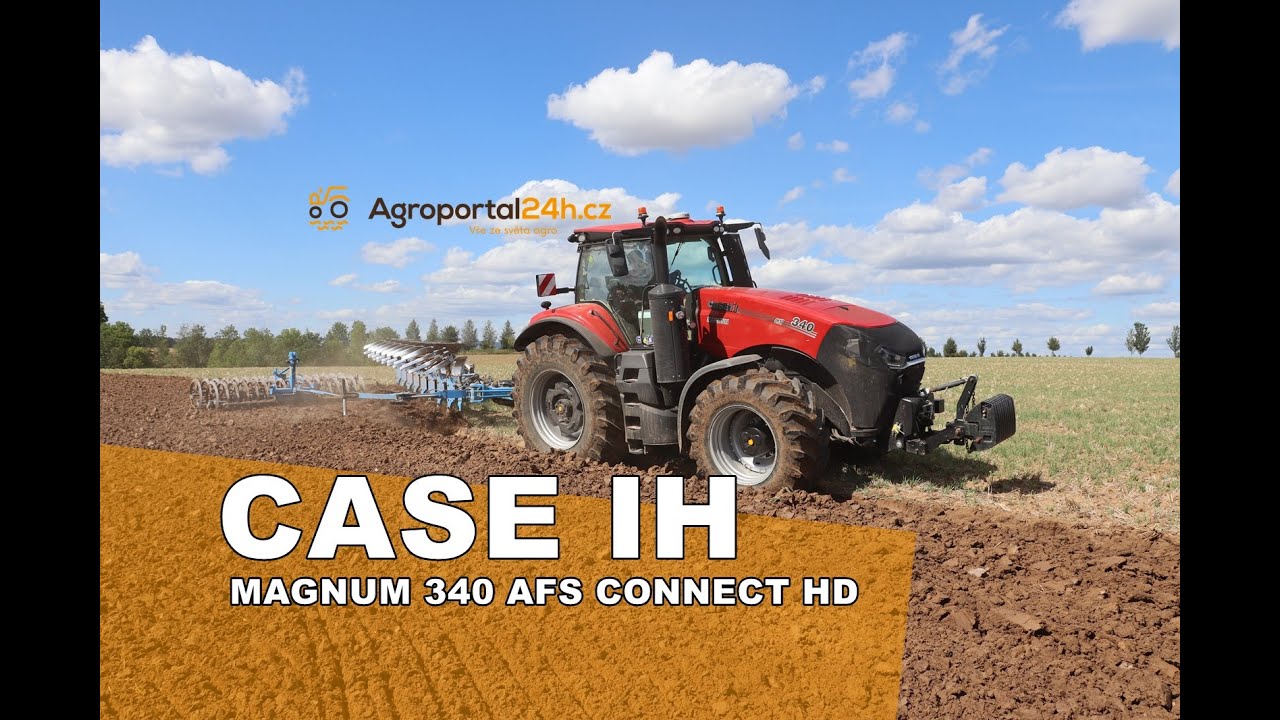 Traktor Case IH Magnum 340 AFS Connect HD ve Stránce ročně zorá přes tisíc hektarů půdy