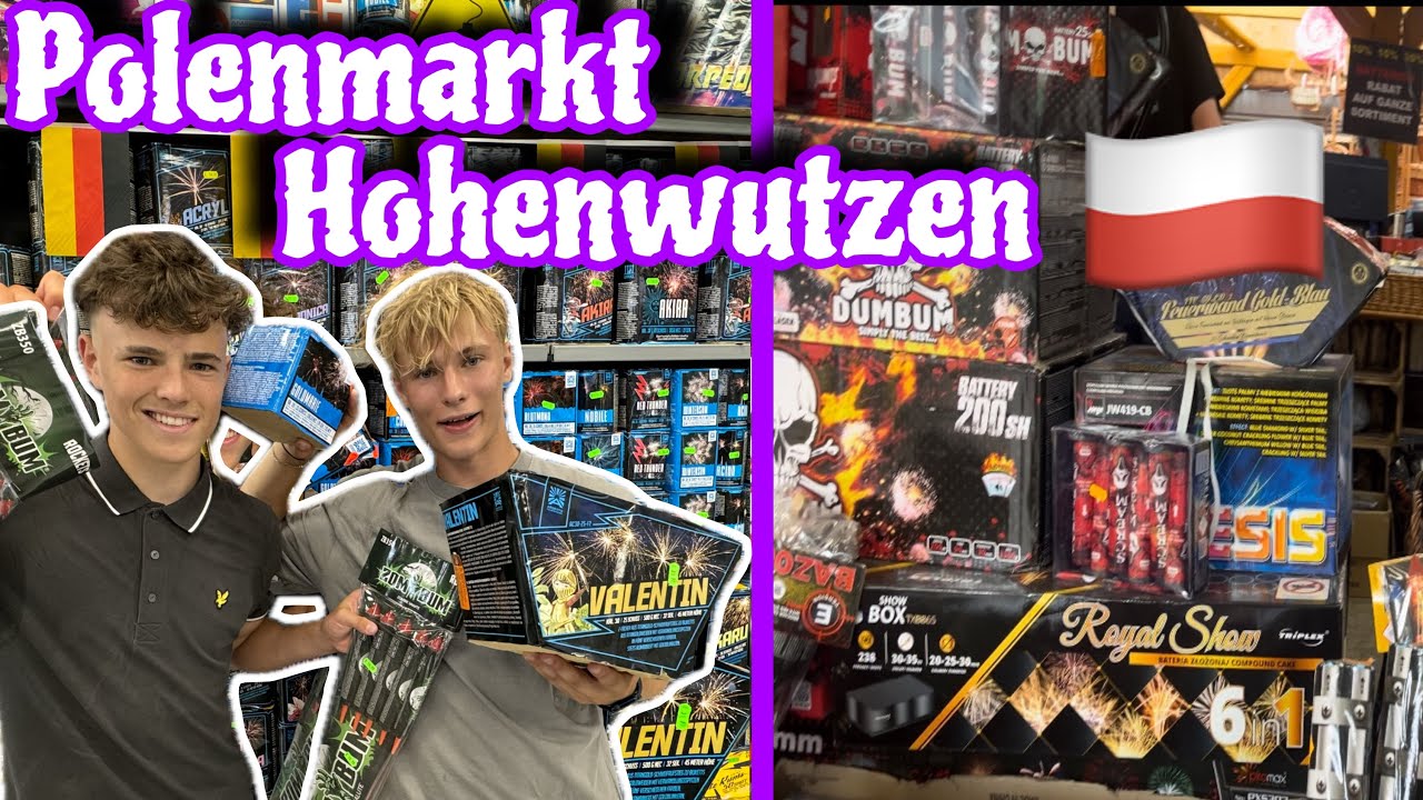 Feuerwerk Einkaufstour auf dem Polenmarkt Hohenwutzen🧨🇵🇱| Die Schallerzeuger