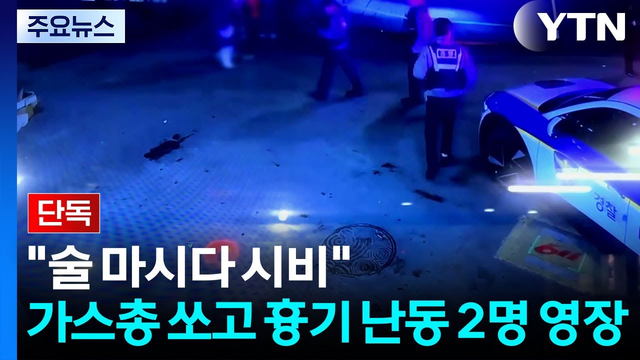 [단독] 시장에서 가스총 쏘고 흉기 난동 2명 영장...