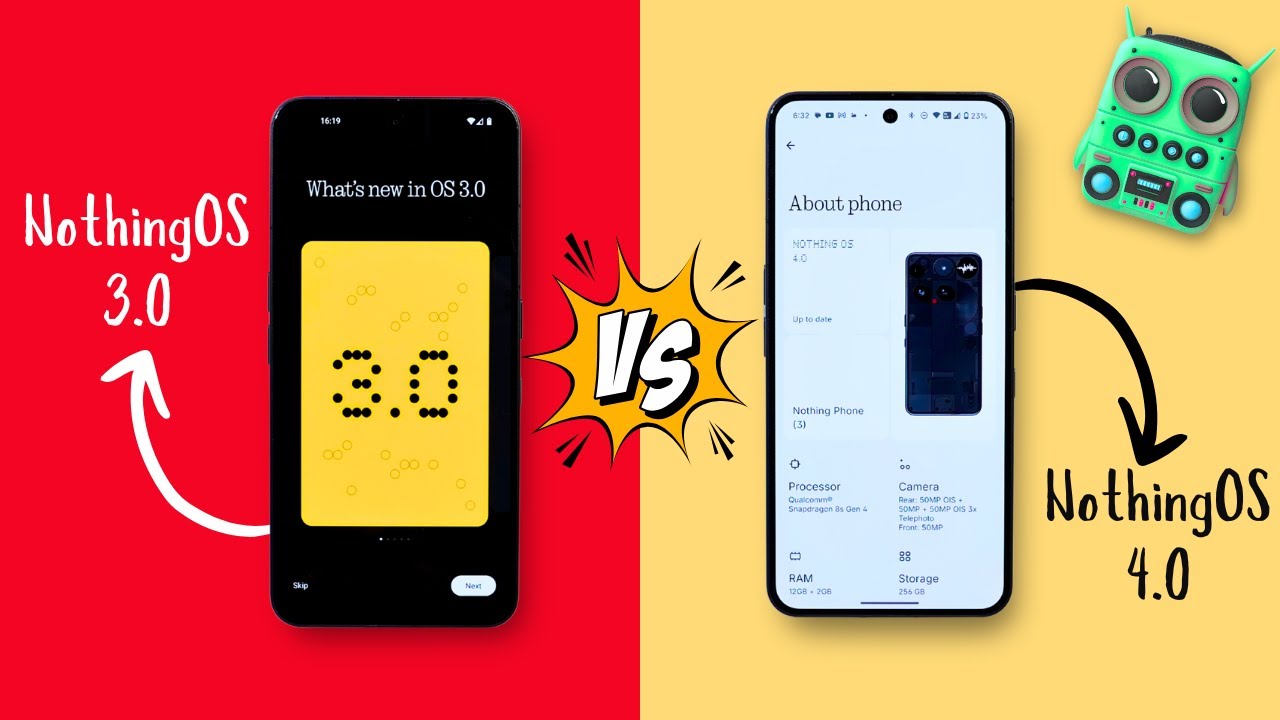 Nothing OS 4.0 и NothingOS 3.0: подробное сравнение | Nothing не дал НИЧЕГО с Android 16😂