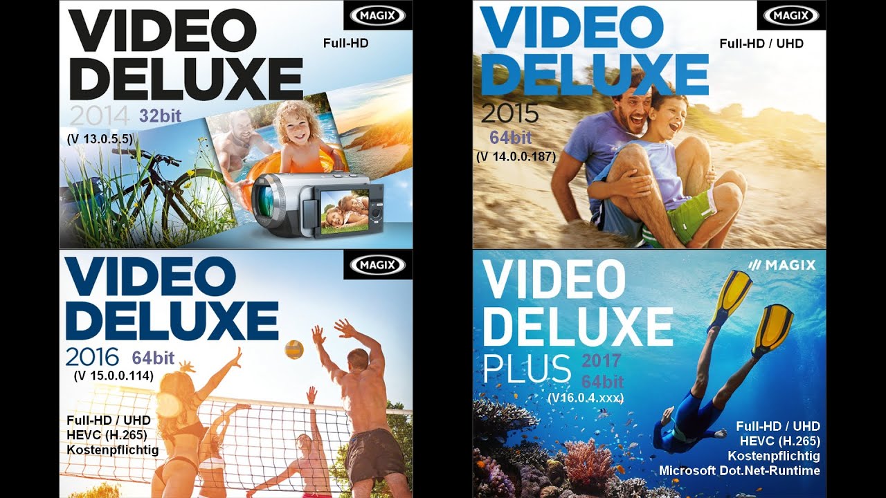 Magix Video Deluxe 2014 bis 2017 - Ein Fazit (ergänzt mit V 2021 & 2025)