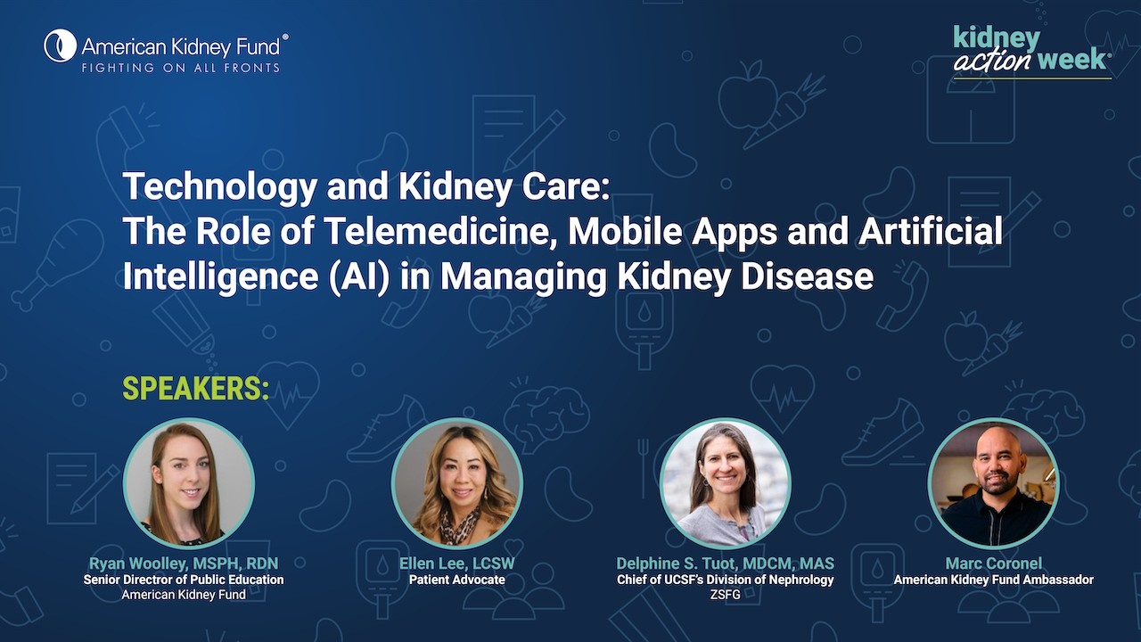 The Role of Telemedicine, Mobile Apps and Artificial Intelligence (AI) in Managing Kidney Disease