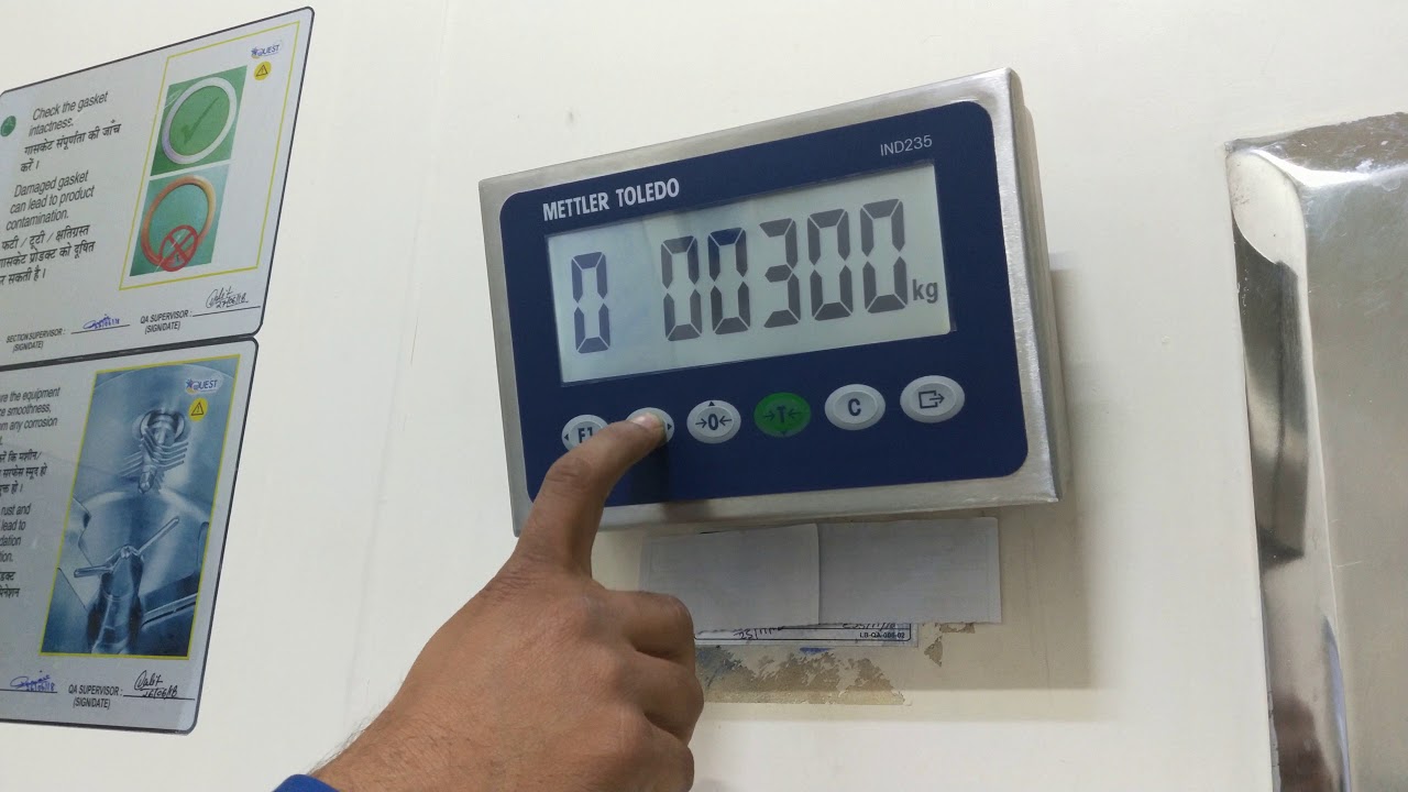 Mettler Toledo IND235 Balance calibration