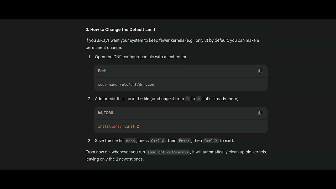 The Right Way to Remove Old Kernels in Fedora (dnf autoremove),Free Up Disk Space on Fedora-43! Easy