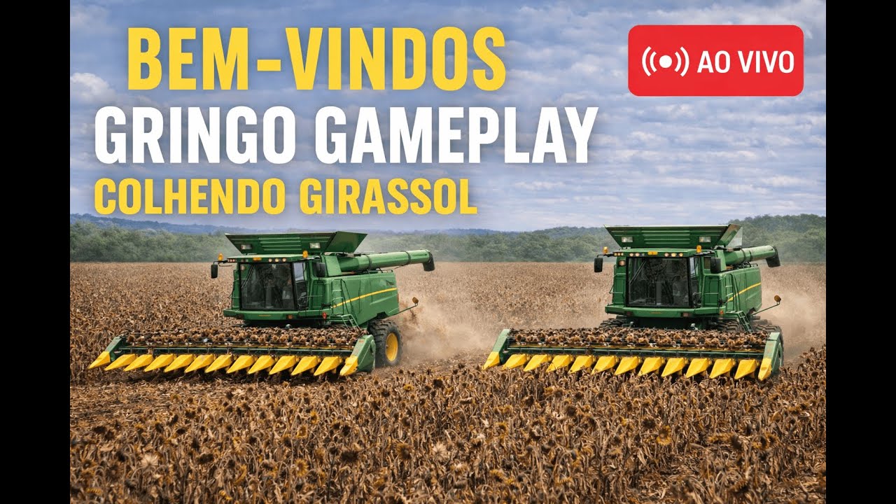 🔴AO VIVO- trabalhando para o banco/INICIANDO A MEGA COLHEITA DO GIRASSOL FS22/Nova Mutum EP-13