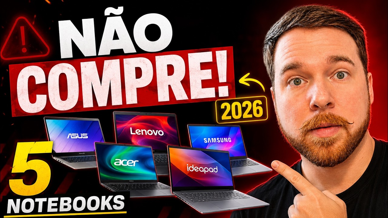 N&Atilde;O COMPRE Notebook custo-benef&iacute;cio em 2026 antes de ver estes 5!
