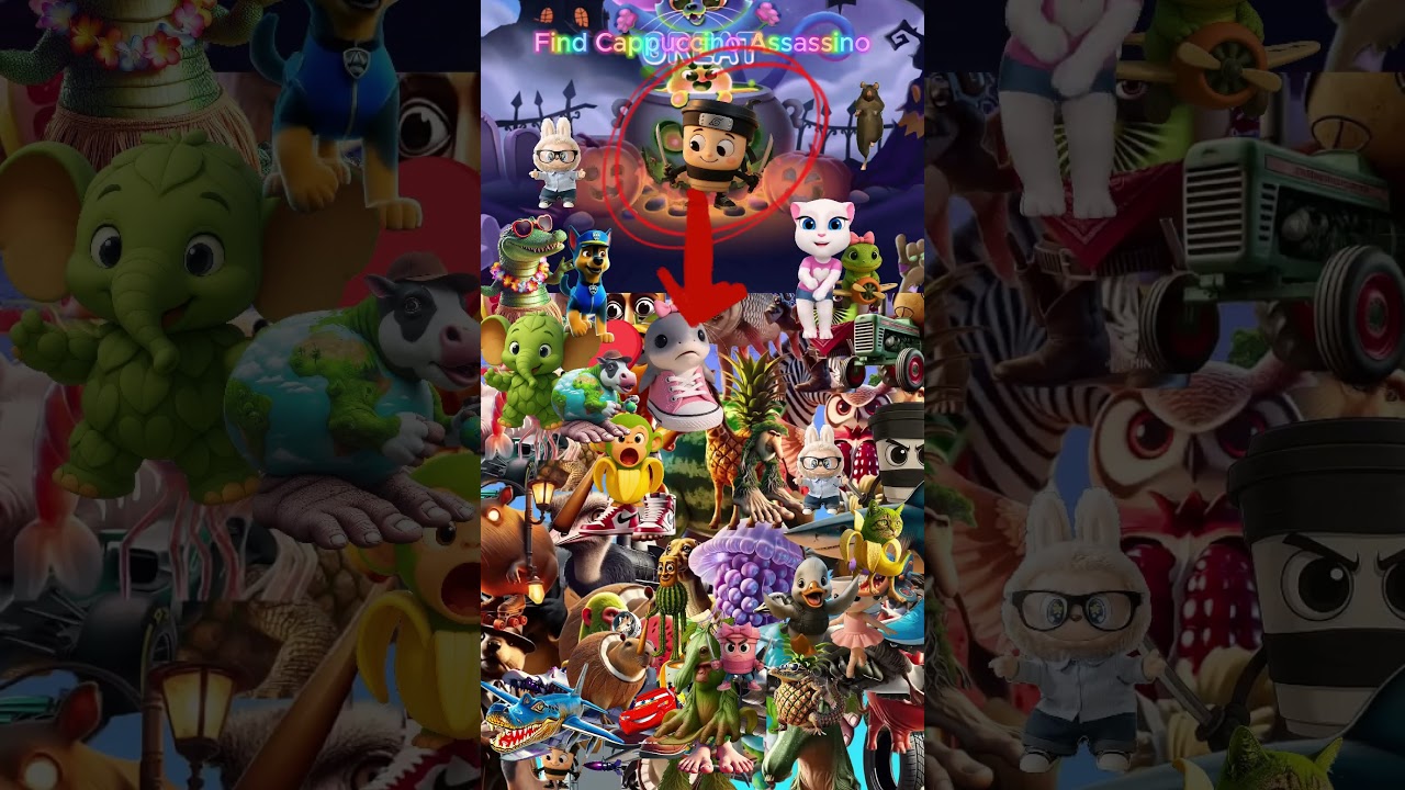 Italian Brainrot: Find Cappuccino Assassino ☕🔪 | Chaotic Meme Edit Madness 2025 shorts