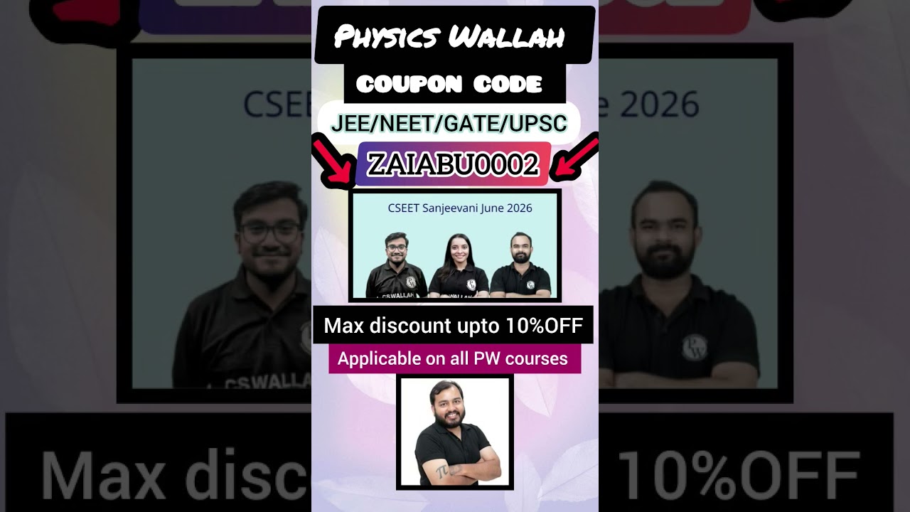 PW CSEET Sanjeevani June 2026 Batch for CS | PW CSEET Sanjeevani June 2026 coupon code 