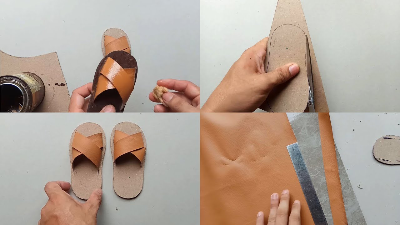 How to make sandal out of waste cardboard