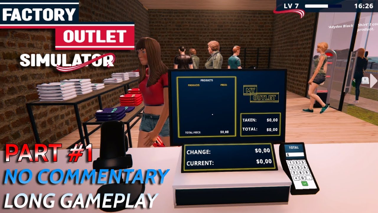 Factory Outlet Simulator No Commentary Long Gameplay PART #1