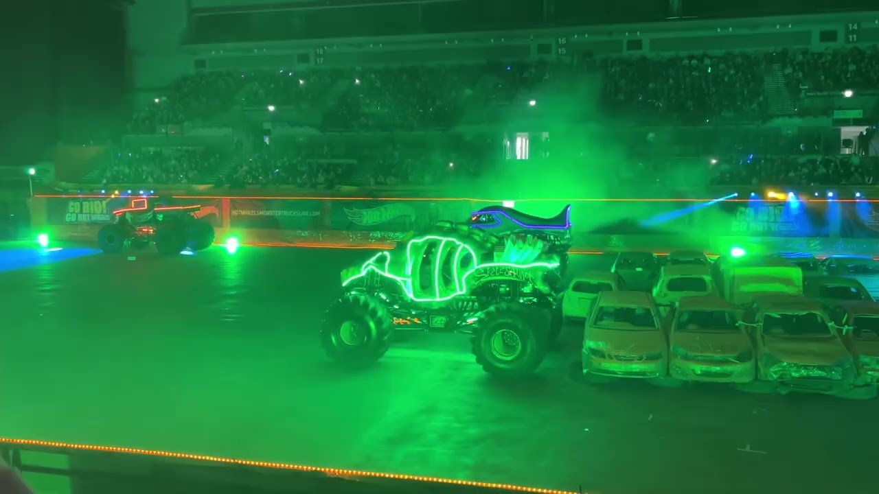 HOT WHEELS MONSTER TRUCKS LIVE GLOW-N-FIRE!!!! At M And S Bank Arena Liverpool