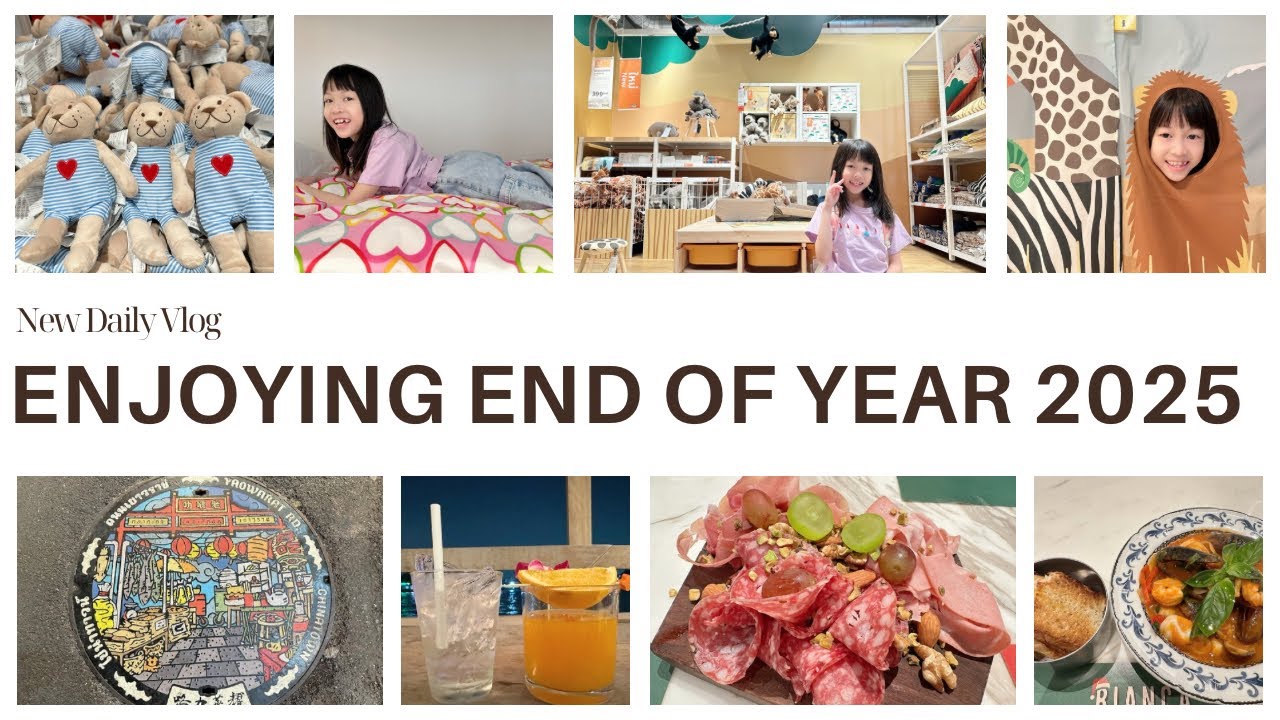 VLOG : สิ้นปี~ปีใหม่ ไปเที่ยวเยาวราช กินข้าวริมแม่น้ำ เดินเล่นที่ IKEA วันหยุดชิวๆที่กทม 😄
