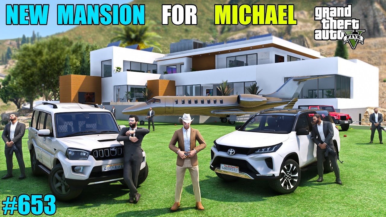 GTA 5 : GIFTING MILLION DOLLAR MANSION TO MICHAEL | GTA 5 GAMEPLAY #653