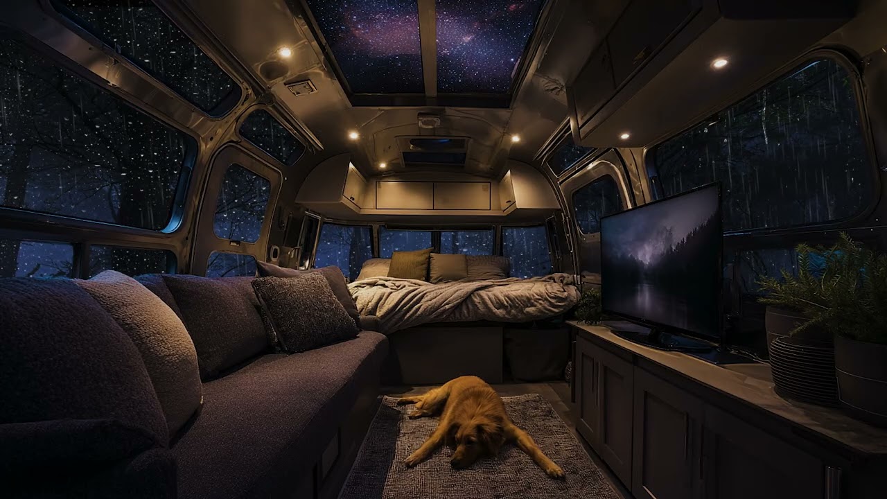 Lonely Night Drive 🌧️ Rain on Car Roof Sounds for Deep Sleep & Anxiety Relief