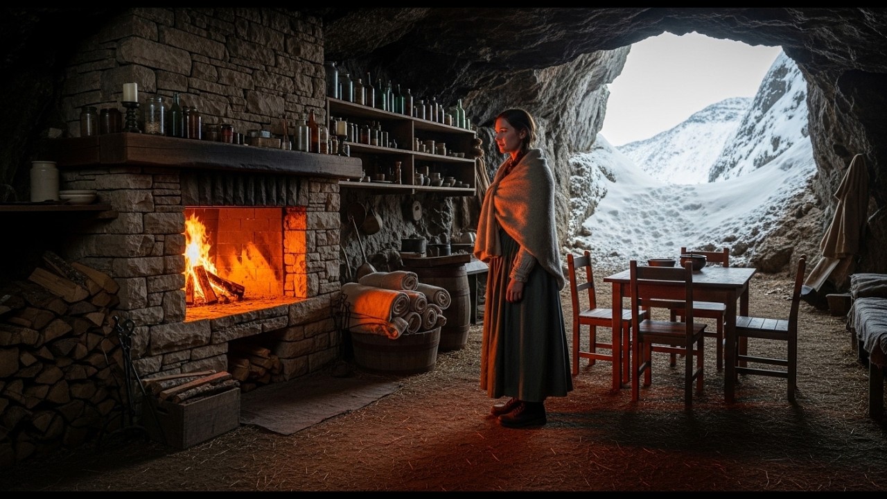 They Said the Cave Was Unlivable — Until She Built a Fireplace and Turned It Into a Warm Home