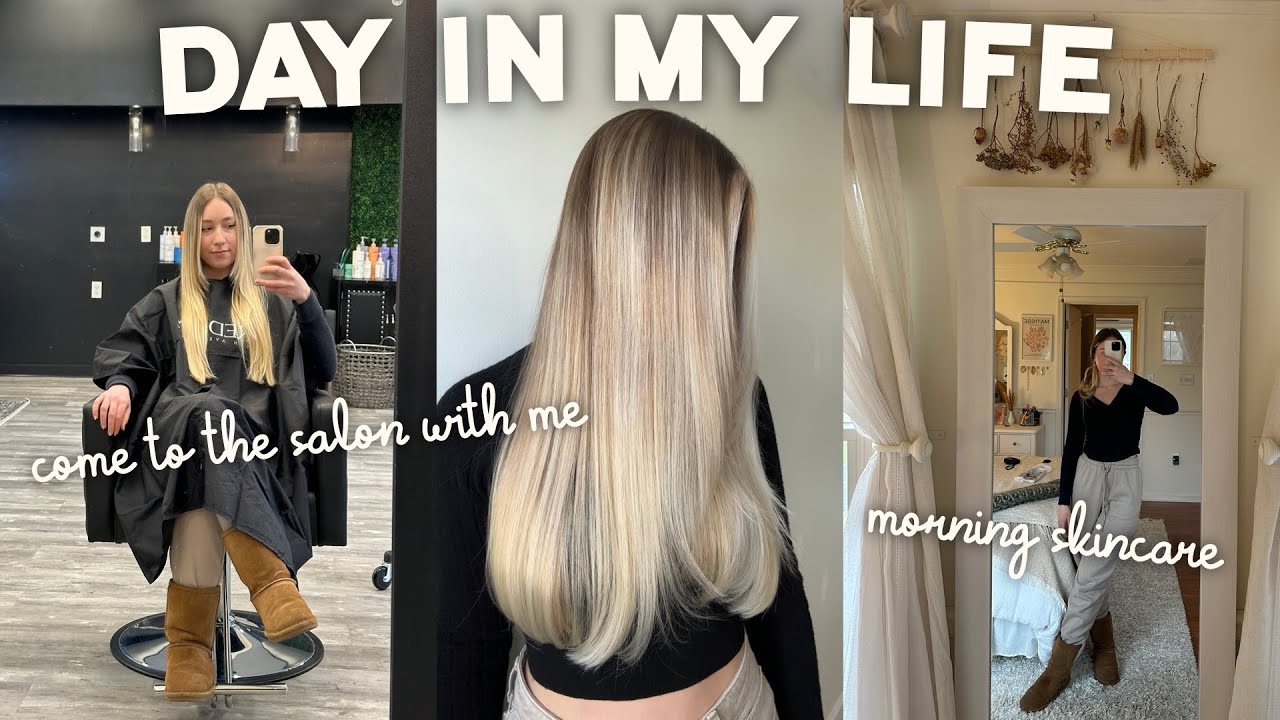 VLOG: Come To The Salon With Me (Balayage & Haircut) + Day In My Life