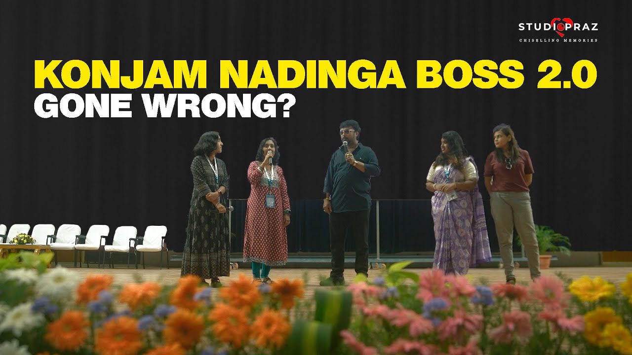 Konjam nadinga boss 2.0 on stage! Aadhavan tries konjam nadinga boss 2.0 with Padayappa dialogue!