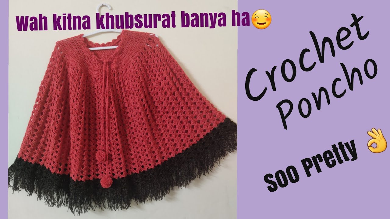 Crochet poncho for all sizes | Crochet poncho | CROCHET EASY PONCHO