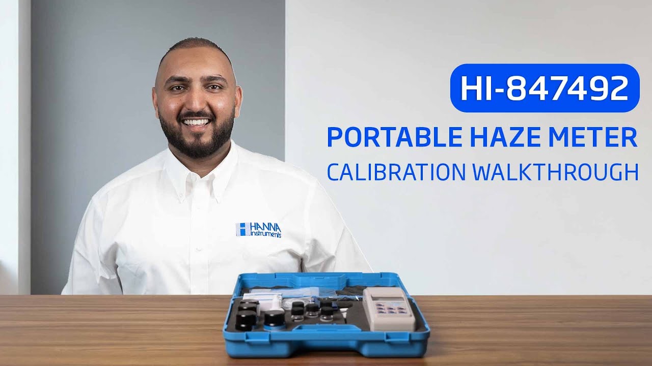 HI-847492 Portable Haze Meter Calibration Walkthrough