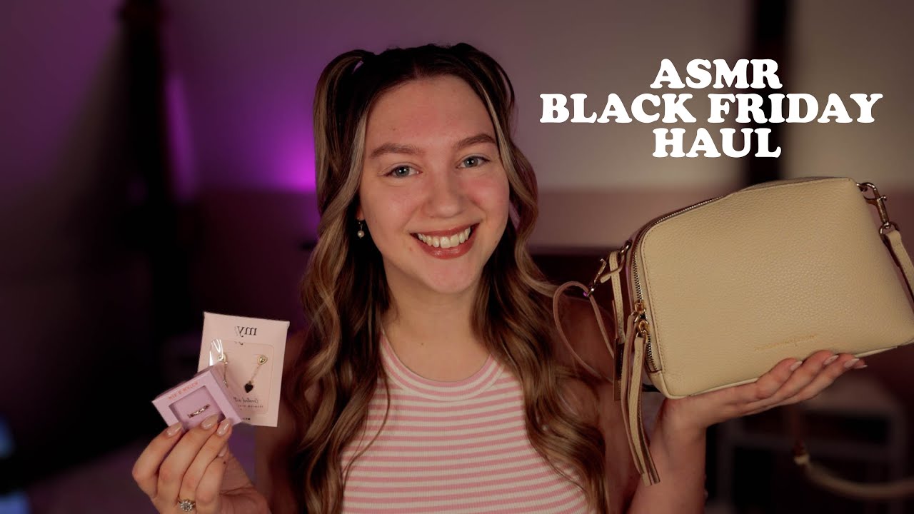 ASMR Black Friday Haul! Whispering & Tapping