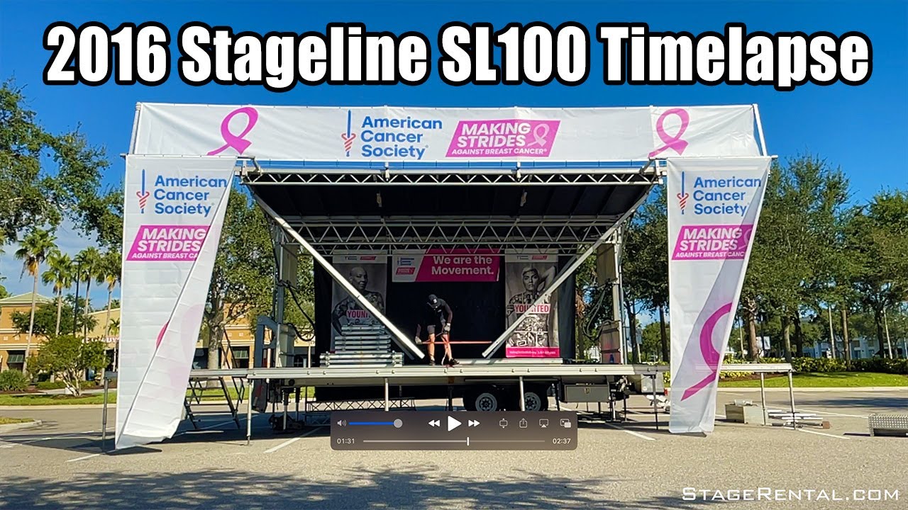 Stage Rental Melbourne, FL - Stageline SL100 Timelapse