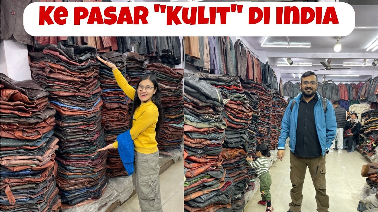 TUMPUKAN JAKET KULIT‼️ BLUSUKAN KE PASAR KULIT BELI SEPATU DAN JAKET‼️
