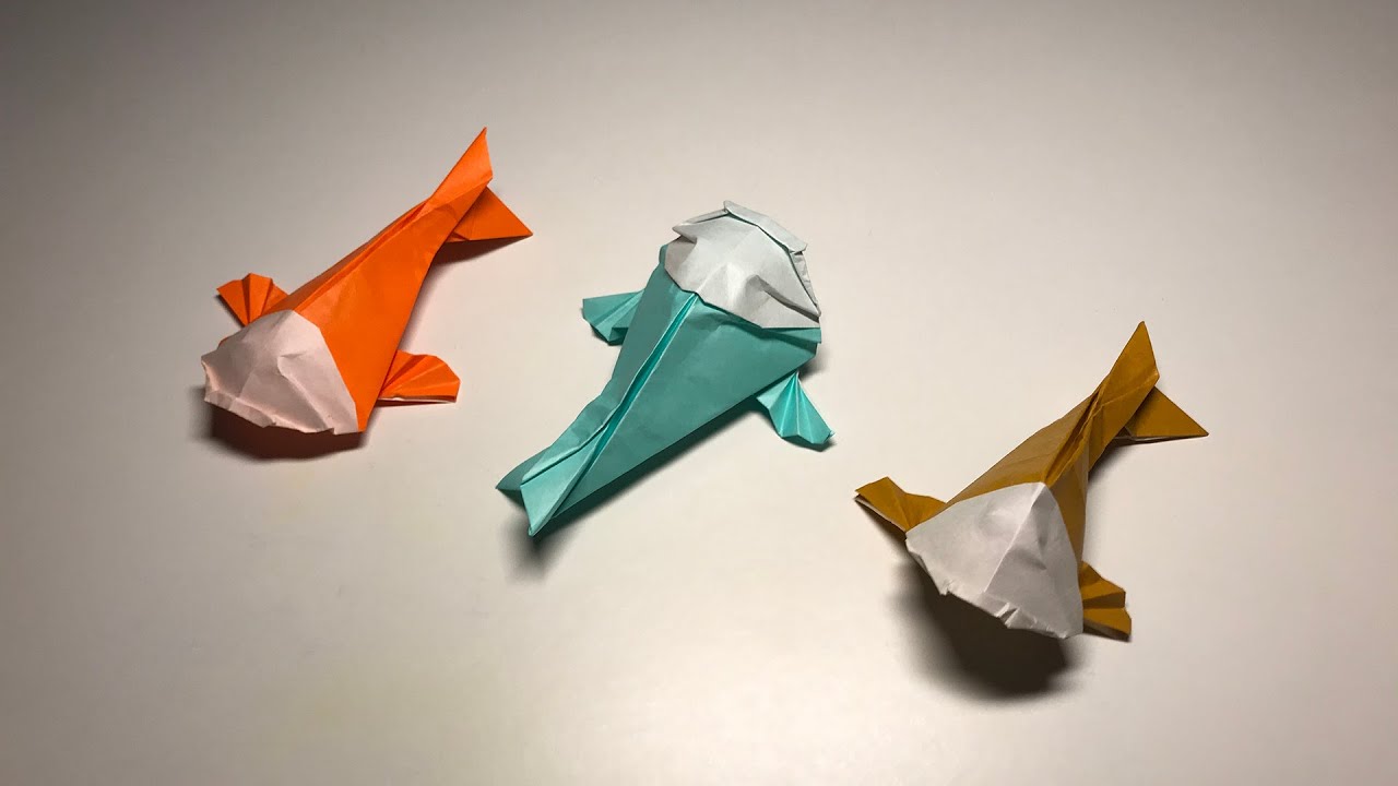 How to make an Origami Koi (Intermediate) - Designed by Robert J. Lang