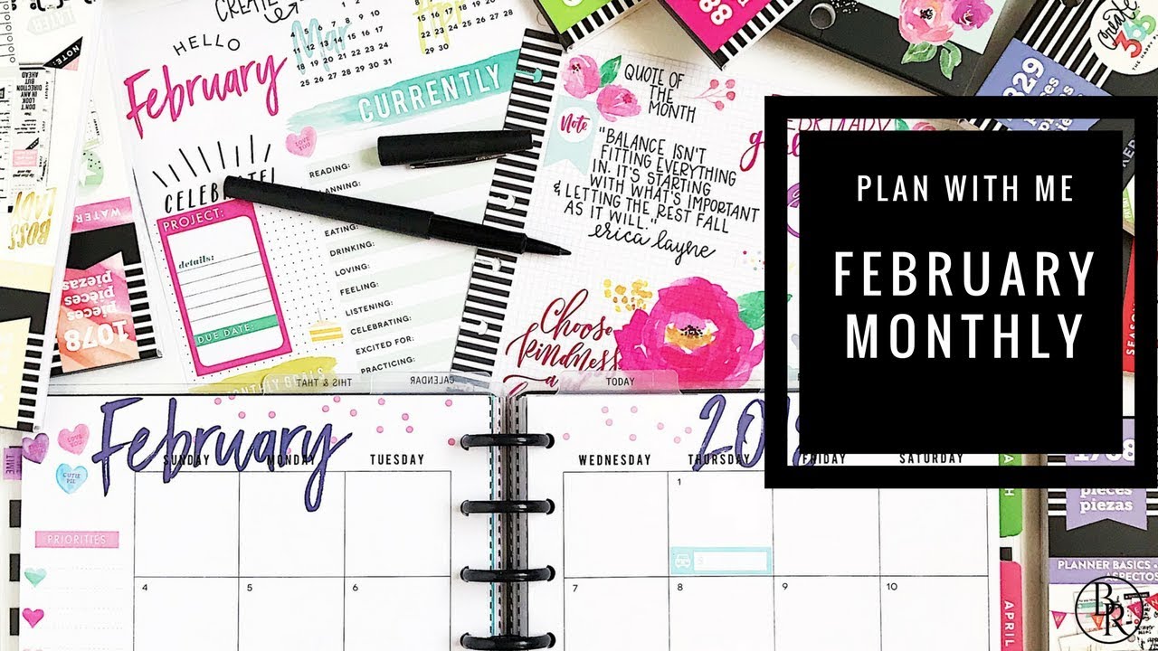February Monthly Plan with Me | Plans by Rochelle