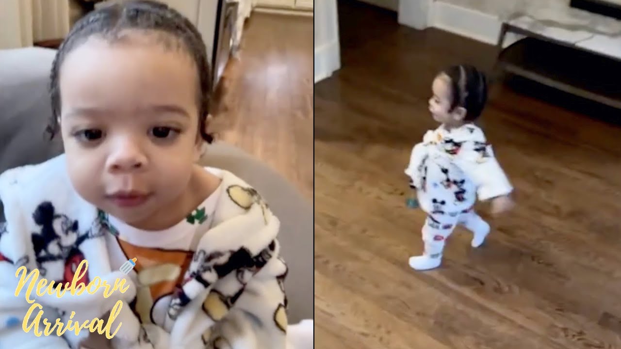 King Harris & J'Nijah's Son King Jr. Is Too Cute Running Through Granddaddy's Mansion! 🏃🏾‍♂️