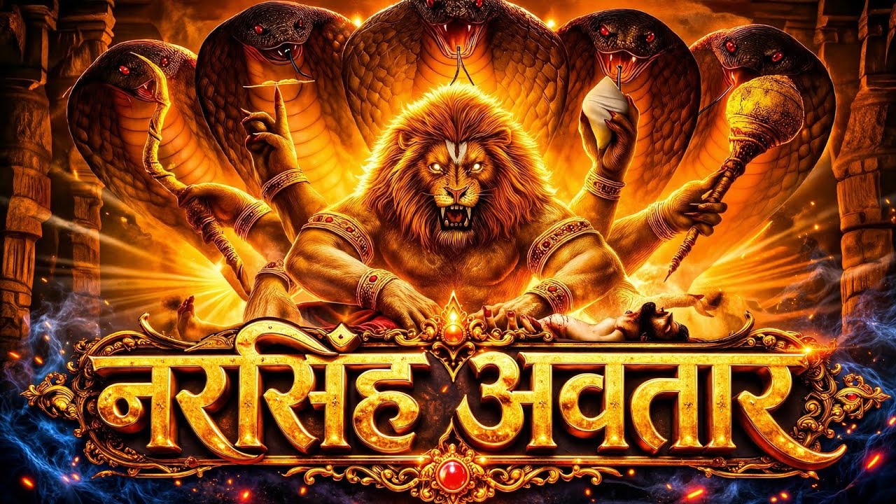 खंभे से निकले भगवान नरसिंह! 😱🔥 | हिरण्यकश्यप का अंत Lord Narasimha Emerged From a Pillar! 😱🔥 