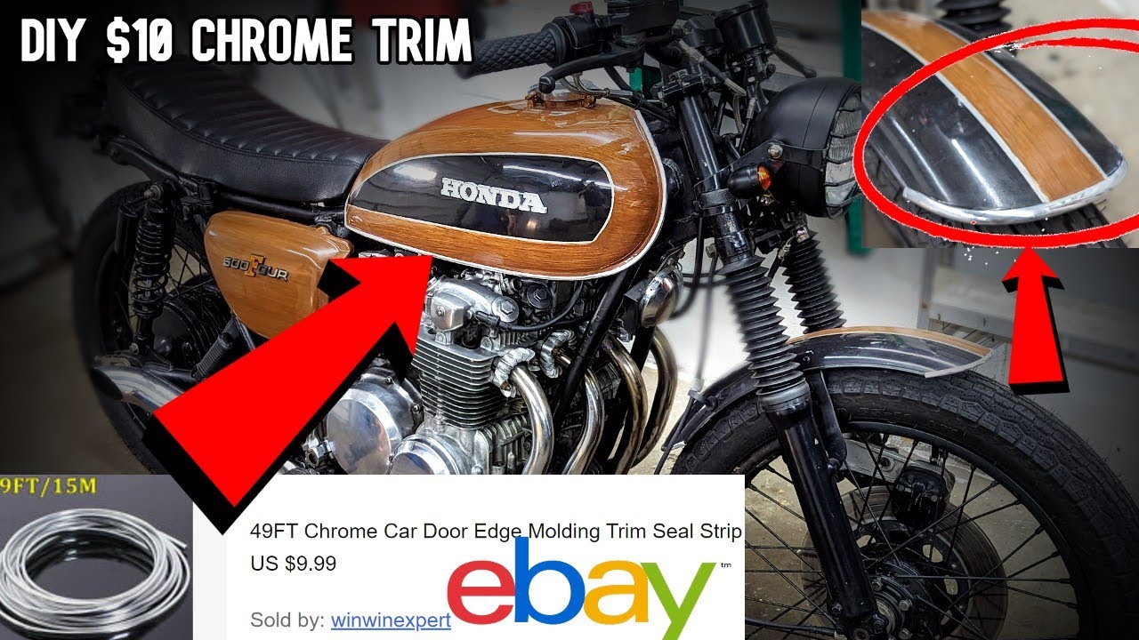 DIY Chrome Trim for Motorcycle Gas Tank & Fenders