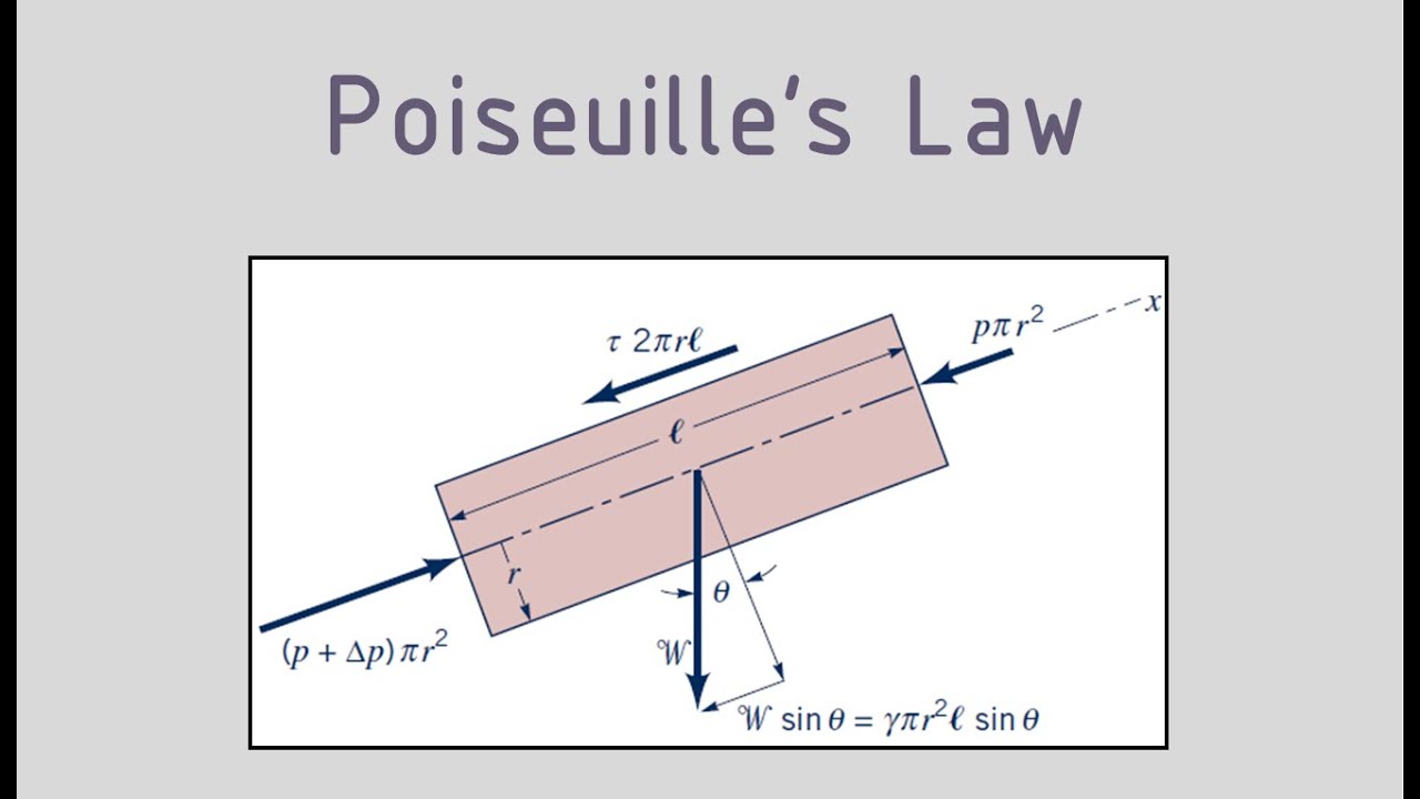 Fluid Mechanics - Fully Developed Laminar Flow & Poiseuille's Law - Part 1