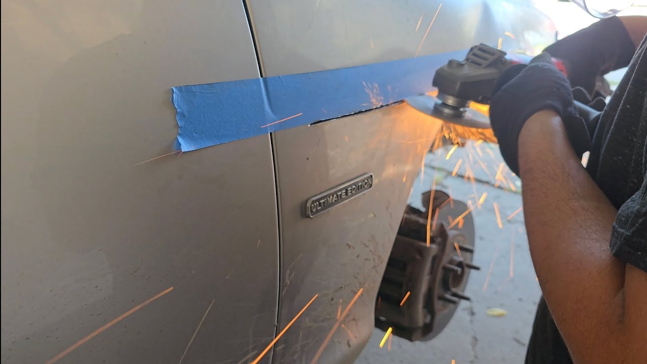 Making Fender Cutouts | Stiffening Up Rear Suspension | Mercury Grand Marquis | Crown Victoria