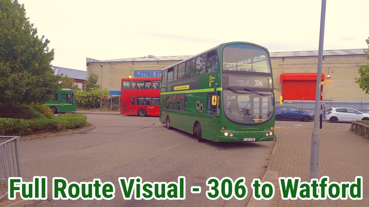 Full Route Visual | Sullivan Buses Route 306 - Borehamwood Tesco to Watford | (WVL4) FJ57CZE