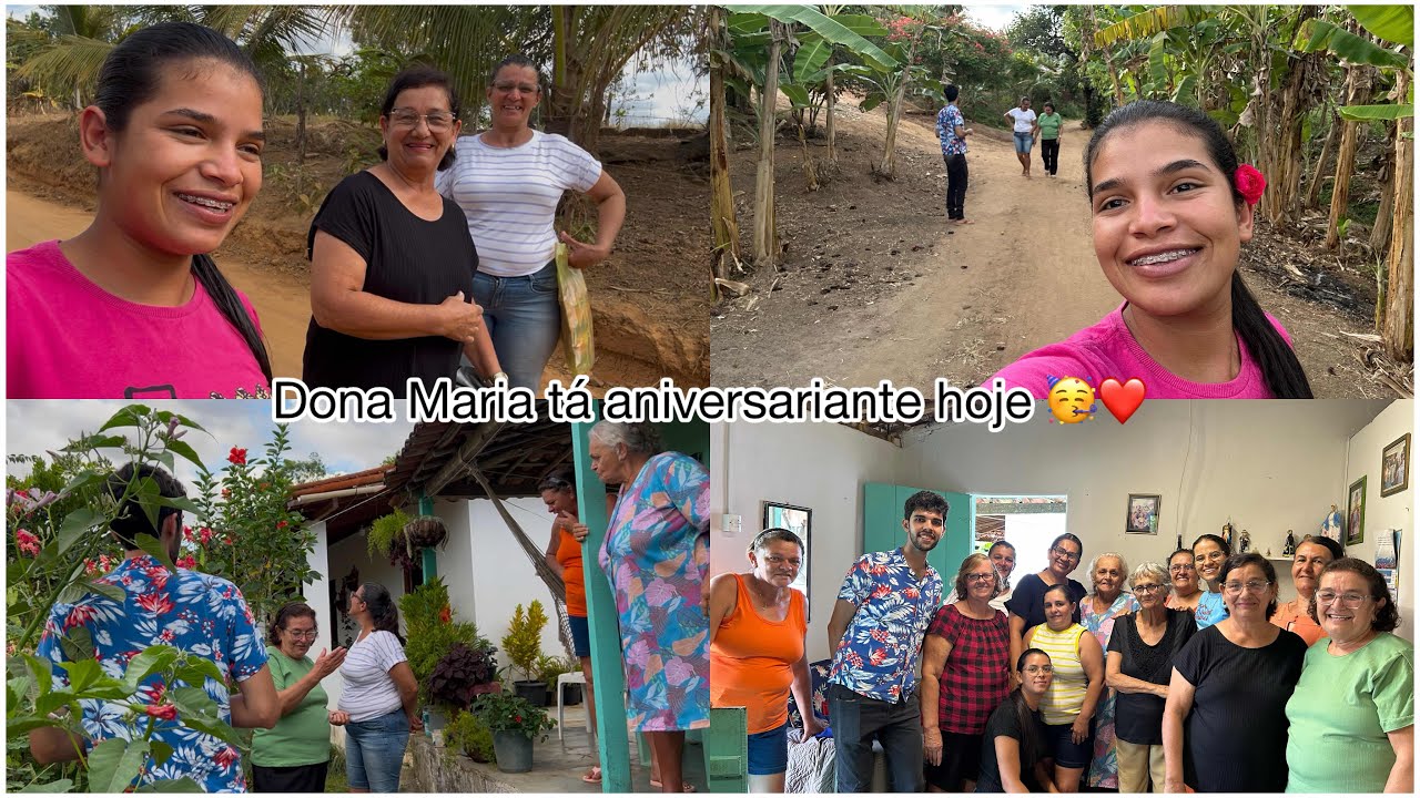 VISITA A ELAS, CANTAMOS PARABÉNS PARA DONA MARIA E ELA SE EMOCIONOU 😭😍